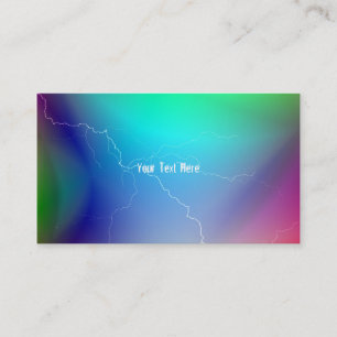Multi-Coloured Lightning Business Cards