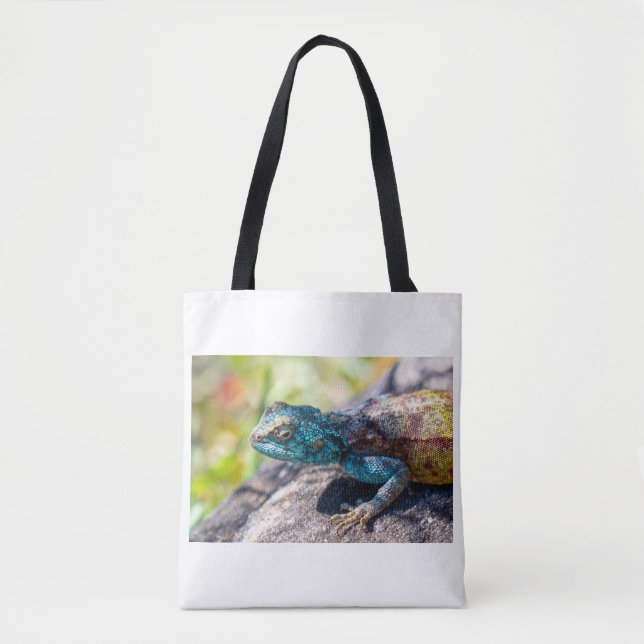Multi-Coloured Lizard Tote Bag (Front)