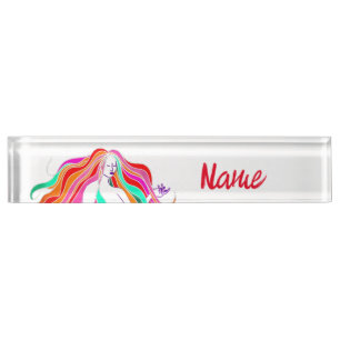 Multi-coloured long-haired goddess Thunder_Cove Nameplate
