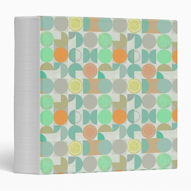 Multi-coloured modern geometric binder (Front/Spine)