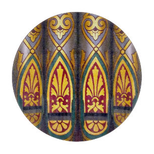 Multi-coloured organ pipes cutting board