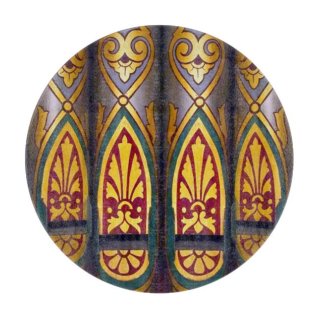 Multi-coloured organ pipes cutting board (Front)