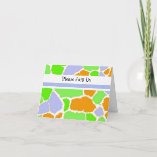 Multi-Coloured Party Invitation