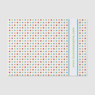 Multi-Coloured Polka Dot Tissue Paper