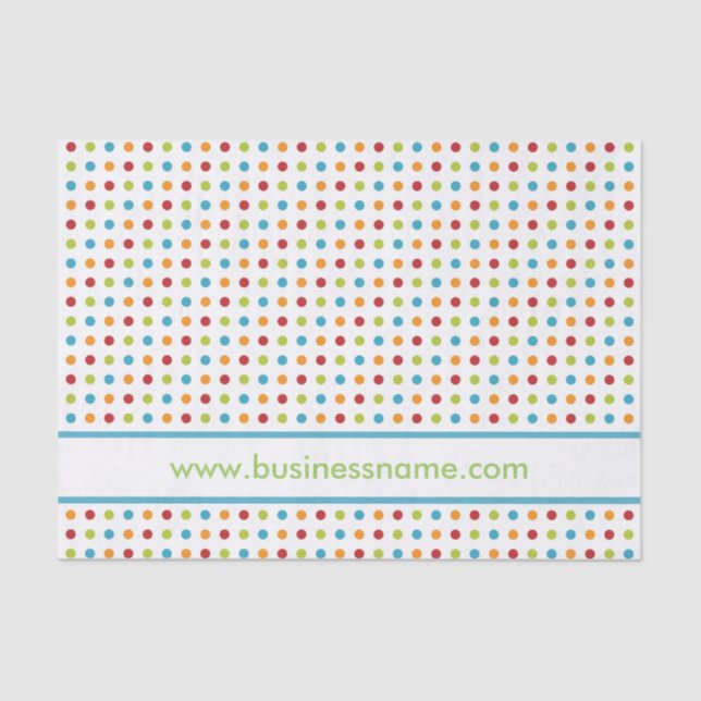 Multi-Coloured Polka Dot Tissue Paper (Front)