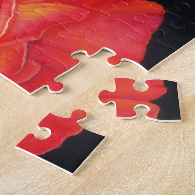 Multi-coloured Rose Jigsaw Puzzle (Side)
