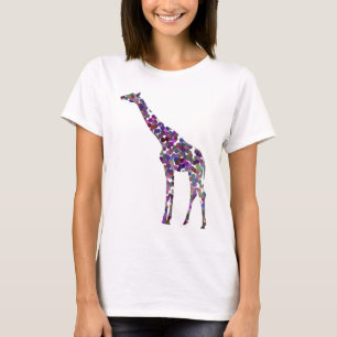 Multi-coloured spotted Giraffe T-Shirt