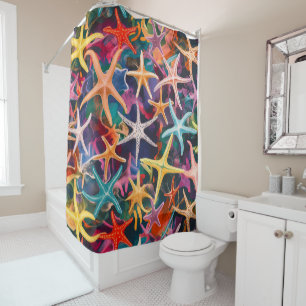 Multi-coloured Star Fish Design