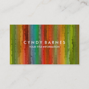 Multi Coloured Stripe Business Card