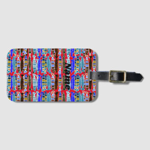Multi-coloured striped fish Thunder_Cove   Luggage Tag