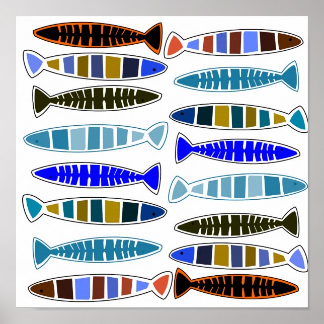Multi-coloured striped fish Thunder_Cove  Poster (Front)