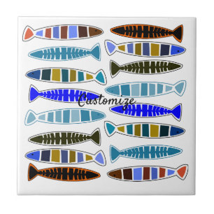 Multi-coloured striped fish Thunder_Cove Tile