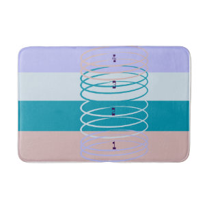 Multi-Coloured Stripes Bath Mat