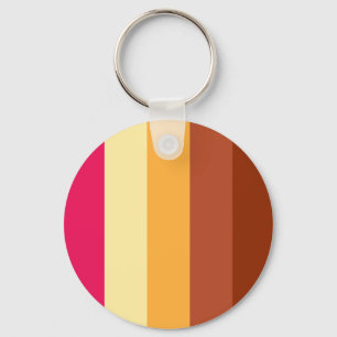 Multi Coloured Stripes Keychain