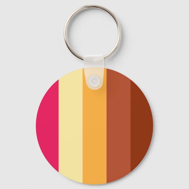Multi Coloured Stripes Keychain (Front)