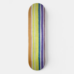Multi-coloured Stripes Skateboard Deck