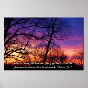 Multi-coloured Sunset poster