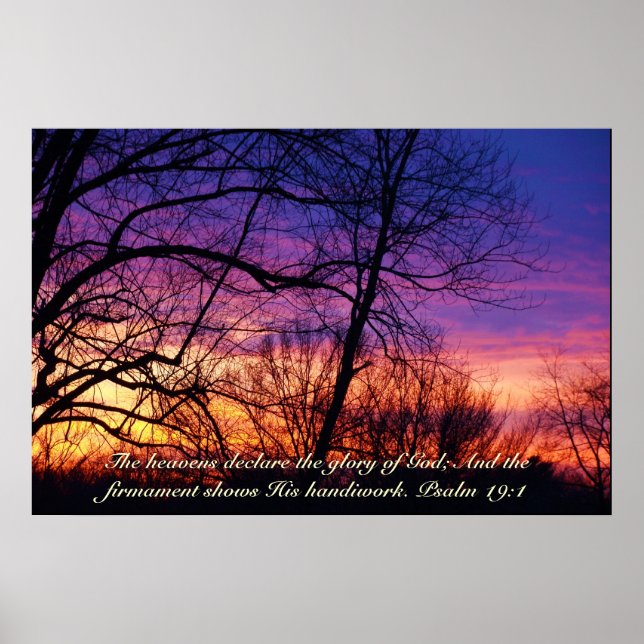 Multi-coloured Sunset poster (Front)