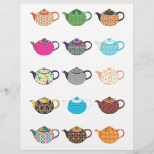 Multi-coloured Tea Kettles