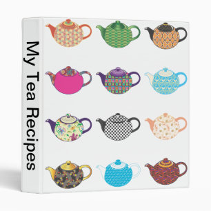 Multi-coloured Tea Kettles Binder