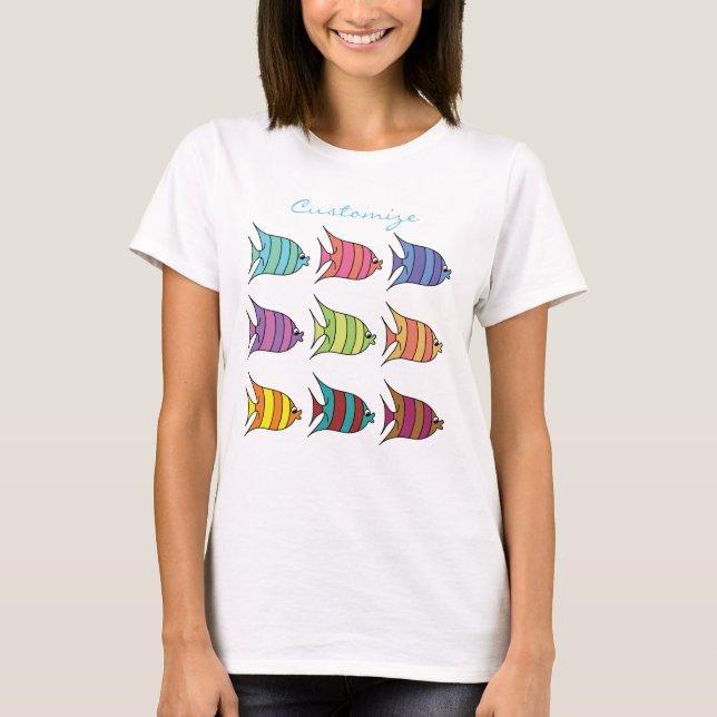 Multi-coloured Tropical Fish Thunder_Cove T-Shirt (Front)