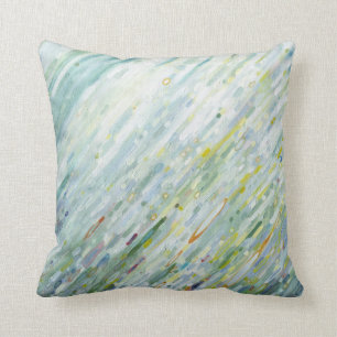 Multi Coloured Wave- Coastal Beach Pillow by Juul