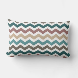 Multi Coloured ZigZag/ Chequered Reversible Pillow
