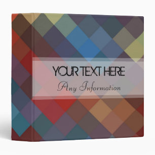 Multi Colours Diamond Seamless Pattern 3 Binder