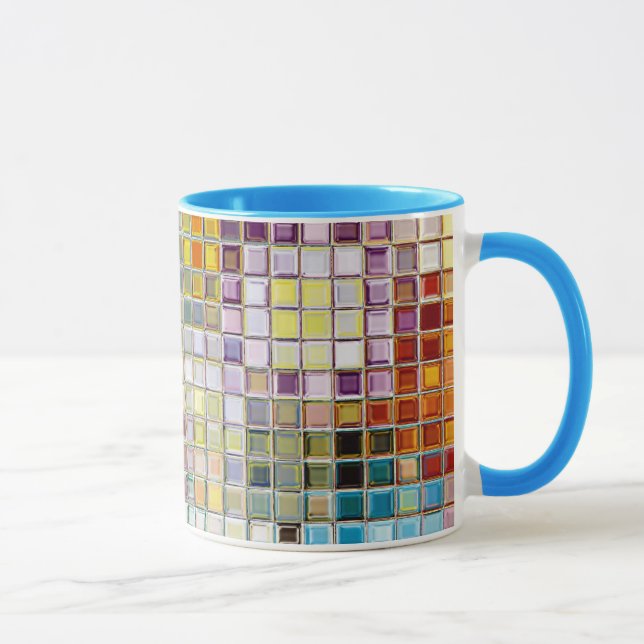 Multi Confetti Sunny Flower custom mug (Right)