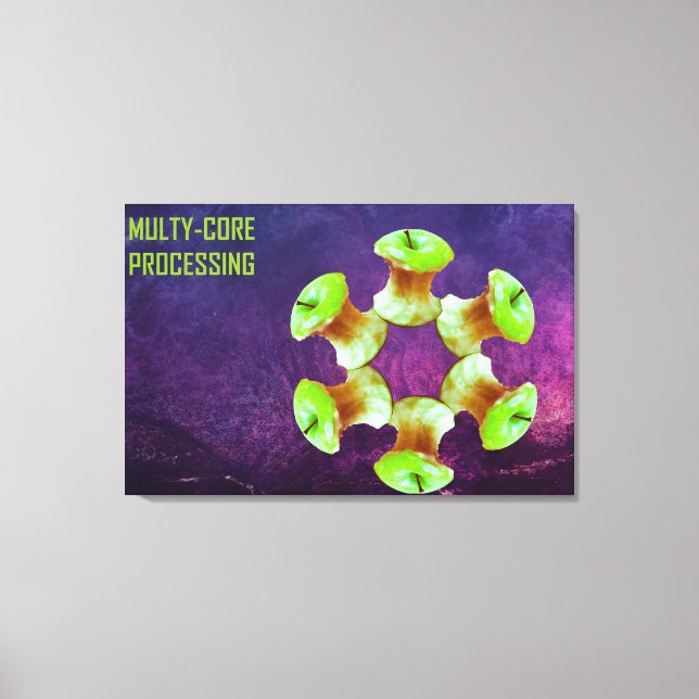 Multi-core processing canvas print (Front)