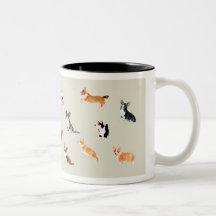 Multi Corgi Mug