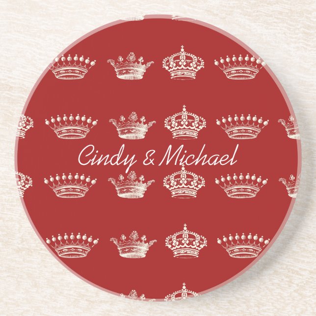 Multi Crown Design Coaster (Front)