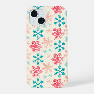 Multi-flocons de neige sur un Noël d'ivoire