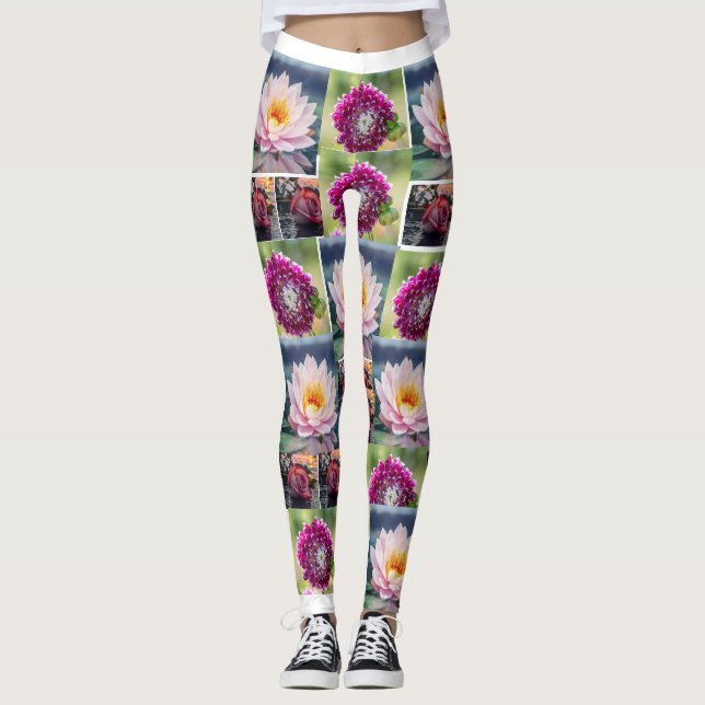MULTI FLOWERS LEGGING (Front)