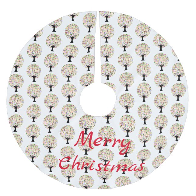 Multi-fruit tree Thunder_Cove Brushed Polyester Tree Skirt (Front)