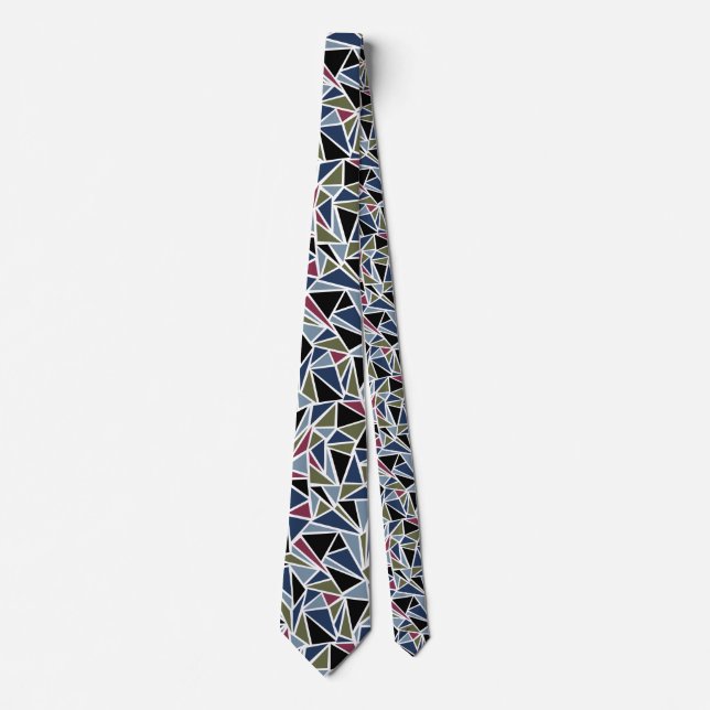 Multi Geometric Men's Tie (Front)