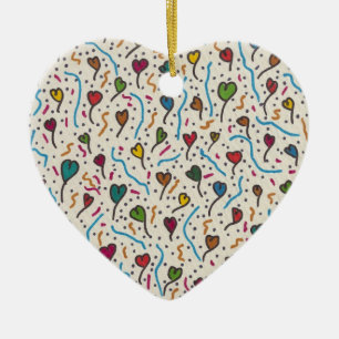 Multi Hearts Ornament A7