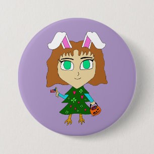 Multi Holiday Chibi 3 Inch Round Button