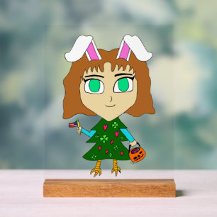 Multi Holiday Chibi Acrylic Sign