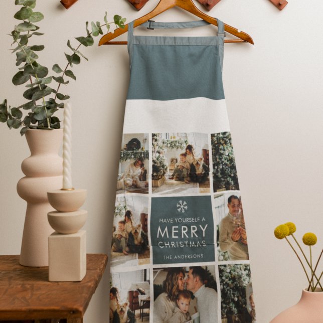 Multi Holiday Photos | Merry Christmas | Gift Apron (Creator Uploaded)