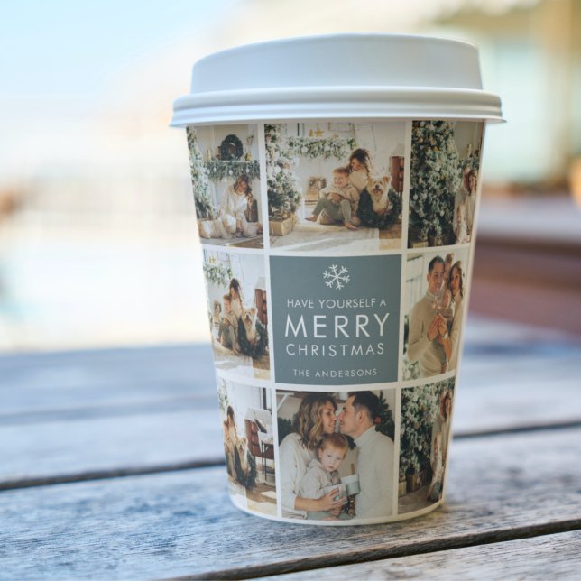 Multi Holiday Photos | Merry Christmas | Gift Paper Cups (Creator Uploaded)