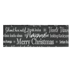 Multi-language Merry Christmas Thunder_Cove Name Tag