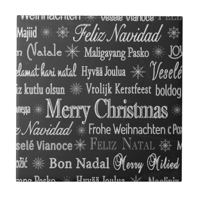 Multi-language Merry Christmas Thunder_Cove Tile (Front)