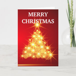 Multi Language Merry Christmas Tree Holiday Card