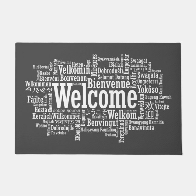 multi language Welcome Doormat (Front)