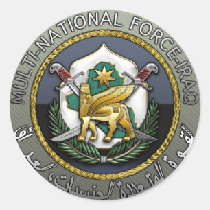 Multi-National Force – Iraq Classic Round Sticker
