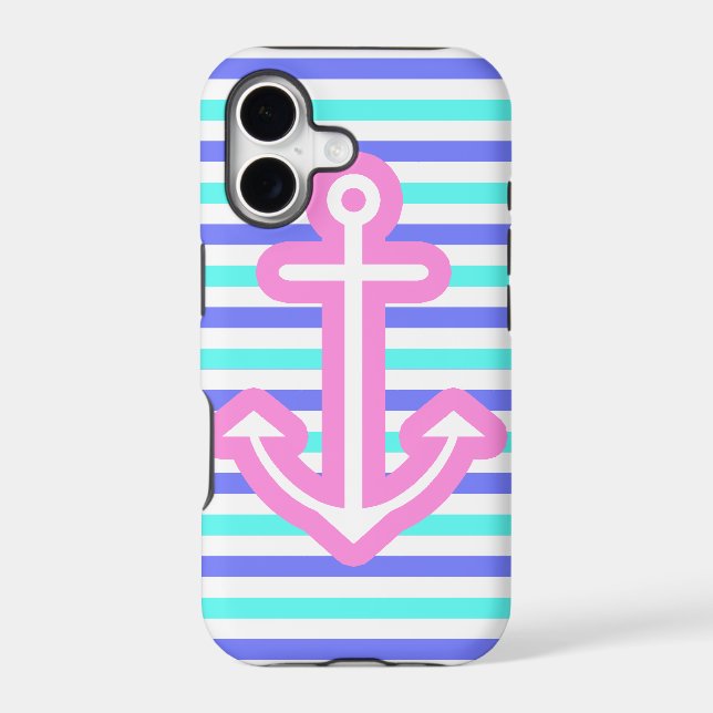 Multi Nautical Pink Anchor (Back)