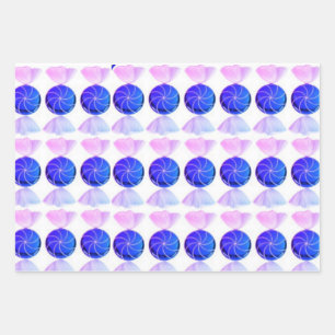 Multi-Pack Wrapping Paper Flat Sheet Set of 3