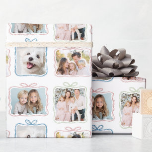 Multi Photo Christmas Gift Wrapping Paper