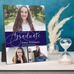 Multi Photo Class Of 2025 Graduation Custom Gift Plaque